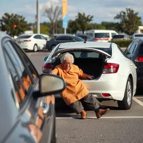 acidente estacionamento