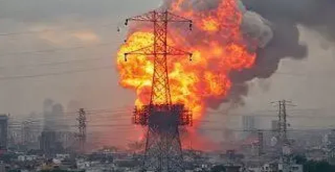 explosão em subestação