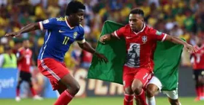 jogo entre Brasil e Haiti na Copa