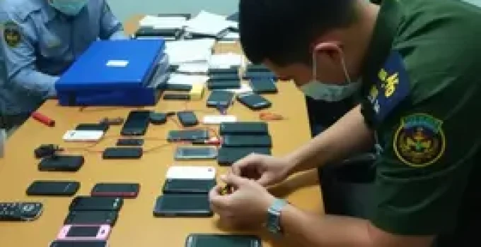 apreensão de celulares