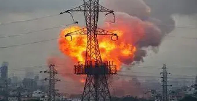 explosão em subestação de energia