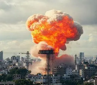 explosão em subestação