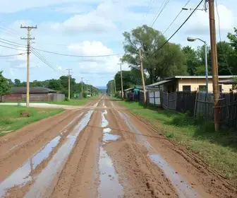 estrada enlameada