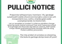 mudança nos dias e horários de coleta de lixo