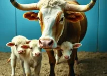 vaca trigêmeos